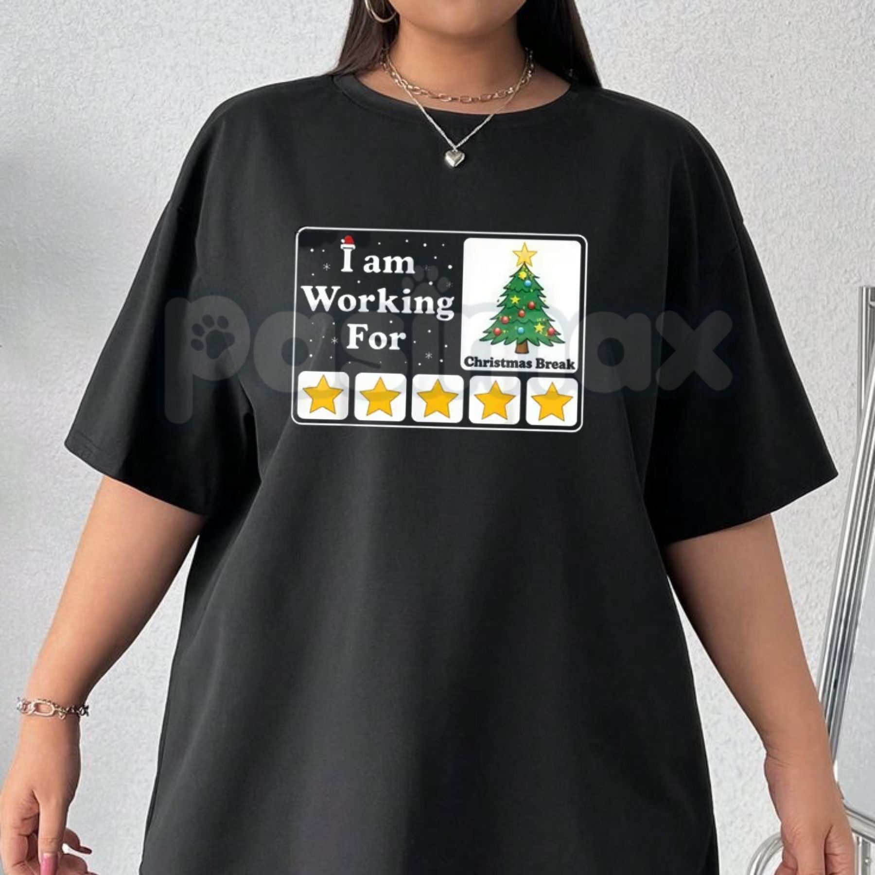 "I Am Working For Christmas Break" Holiday Cheer Shirt â Funny End-of-Year Slogan Tee, Relatable Work Stress Apparel, Christmas Countdown Gift