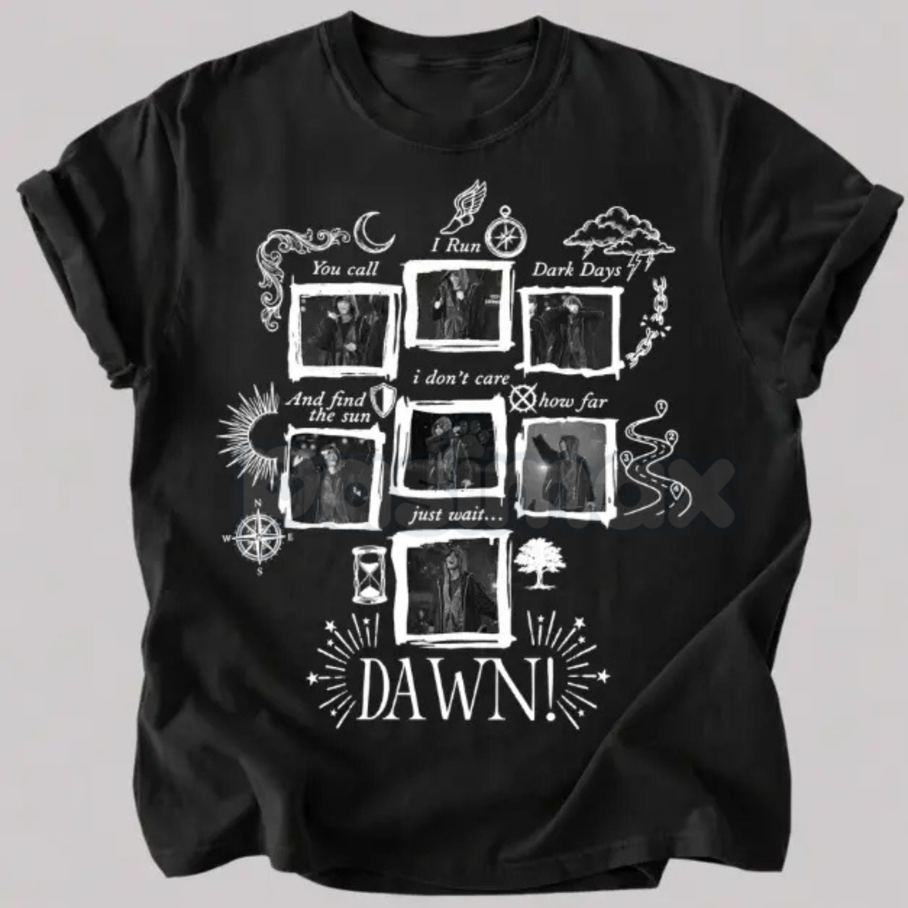 "Into The Sun" Lyrics T-Shirt â Funny Vintage Inspired Road Trip Graphic Tee
