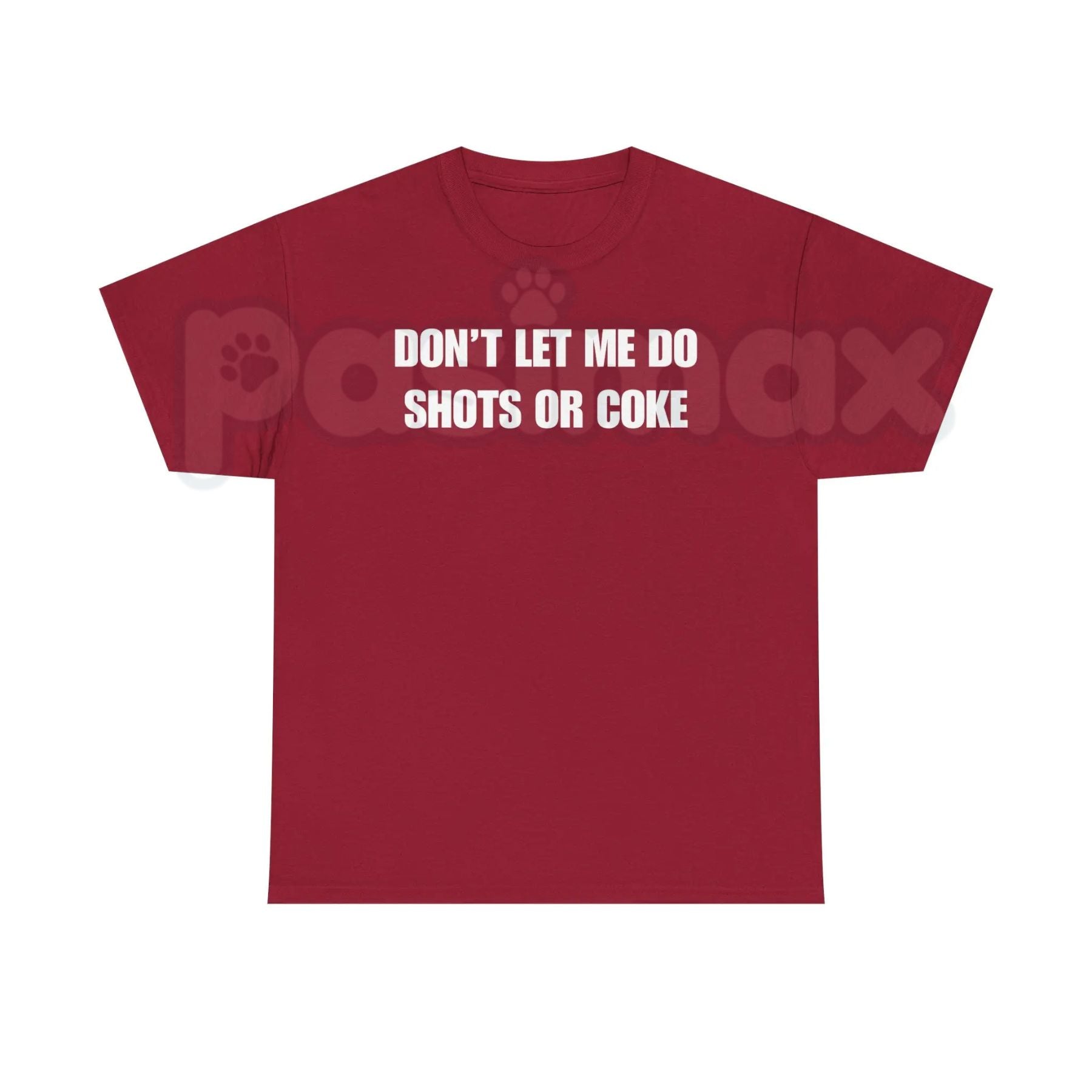 "DON'T LET ME" Funny Shots T-Shirt â Unisex Heavy Cotton Party Graphic Tee, Premium 100% Cotton Sarcastic Drinking Humor Top, Soft Lived-In Heavyweight Bad Influence Joke Shirt, Made in USA