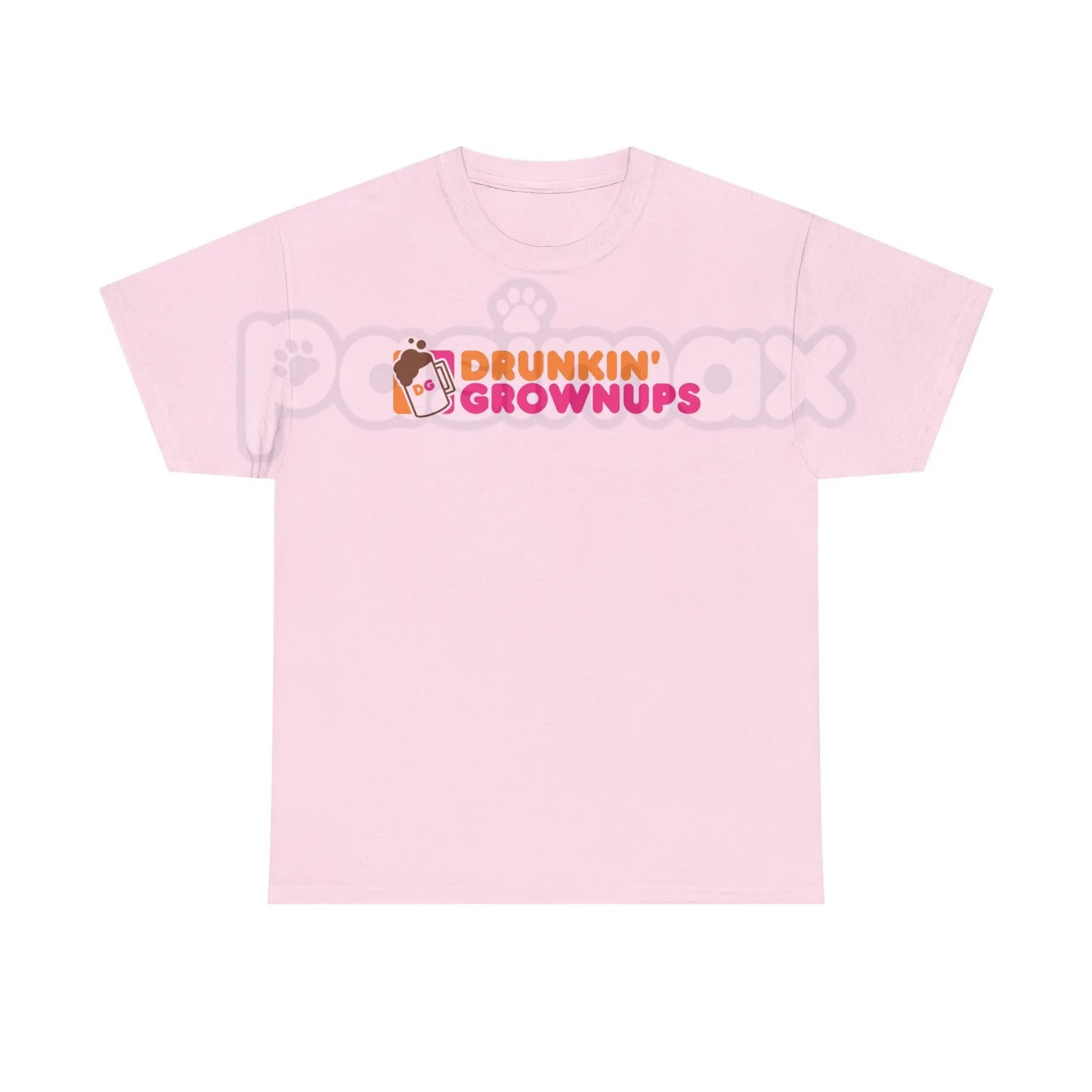 "Drunkin' Grownups" Sarcastic Drinking T-Shirt - Viral Adult Humor Graphic Tee, Funny Parody Coffee Logo Shirt, Premium Heavyweight Relaxed Fit Top, Party & Brunch Gift for Her & Him, Comedy Slogan Weekend Tee