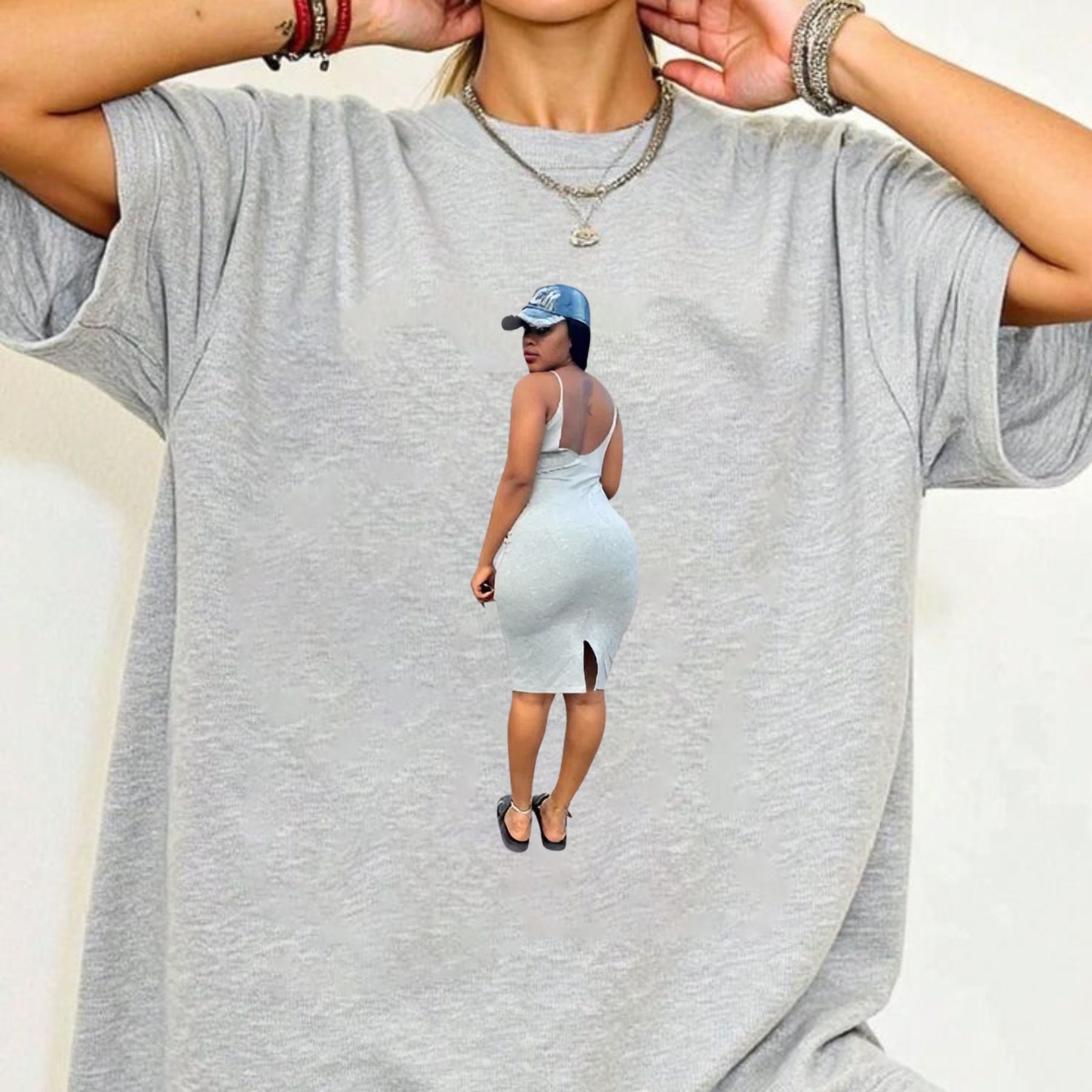 "Bel Dash Ju Bel Anform" Women's T-Shirt - White Graphic Tee, Unique & Empowering Design