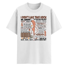 "I Don't Like This Rock" T-Shirt - Marcus & Robert Graphic Tee, Funny Podcast Streetwear