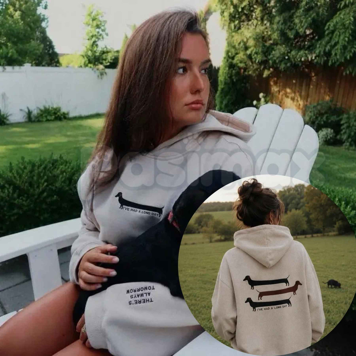 "I've Had A Long Day" Embroidered Unisex Hoodie â Premium Heavy Blend Cozy Loungewear