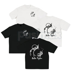 "Better Together" Minimalist T-Shirt - Cute Couples Matching Graphic Tee, Premium 100% Cotton Aesthetic Script Top, Meaningful Wedding or Anniversary Gift, Soft Lived-In Heavyweight Casual Wear, Made in USA Unity Statement Shirt