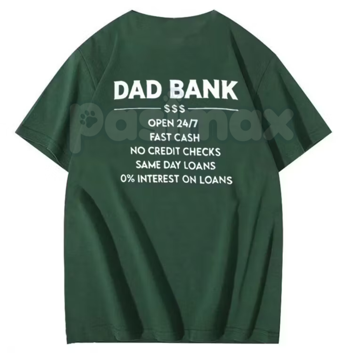 "Dad Bank 24/7" Funny Father's Day T-Shirt â Humorous ATM Provider Men's Graphic Tee