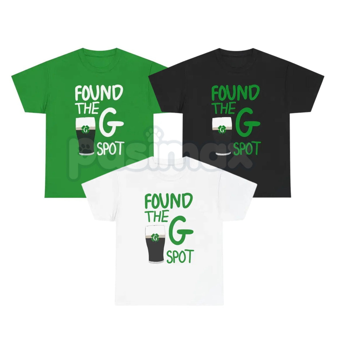 "Found the G" Minimalist St. Patrick's Day T-Shirt - Clean Split the G Stout Graphic Tee, Premium Heavyweight 100% Cotton Irish Humor Top, Sleek Beer Lover Statement Shirt, Modern St. Paddy's Day Party Apparel, High-Quality Made in USA Pub Gear