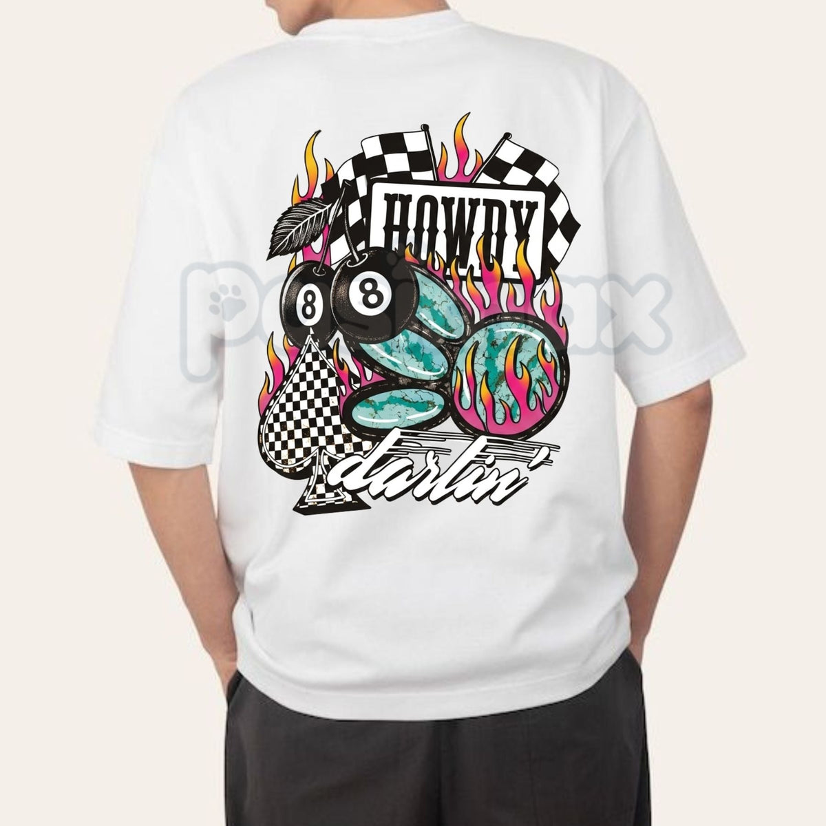 "Howdy Darlin" Graphic T-Shirt â Retro Western Cowboy Aesthetic Tee, Premium 100% Cotton Southern Charm Top, Soft Lived-In Heavyweight Boho Desert Vibe Shirt, Made in USA