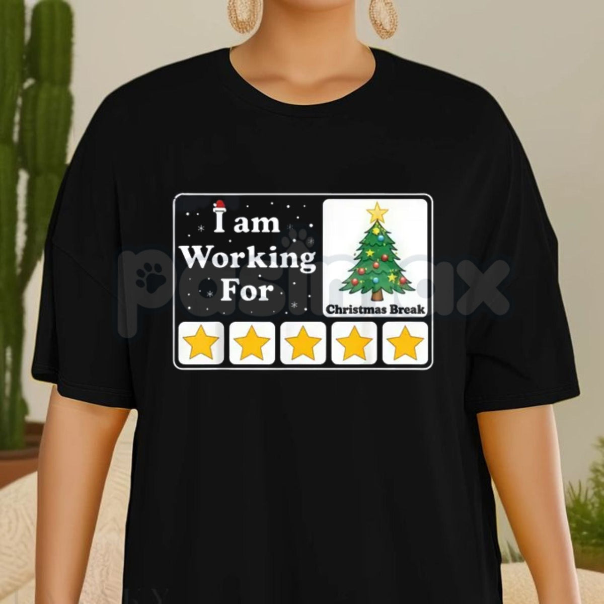 "I Am Working For Christmas Break" Holiday Cheer Shirt â Funny End-of-Year Slogan Tee, Relatable Work Stress Apparel, Christmas Countdown Gift