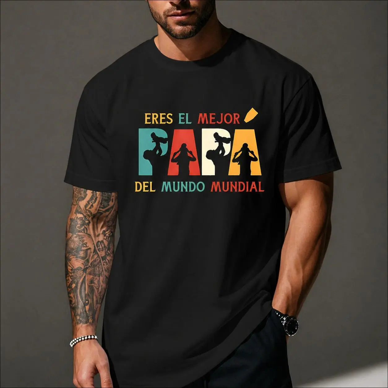 "Eres El Mejor Papa" Spanish T-Shirt â Vintage Father's Day Latino Dad Graphic Tee